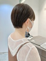 フィルムス 銀座(FILMS)&nbsp;レイヤーカット/デザインカラー/ウェットヘア/オリーブベージュ