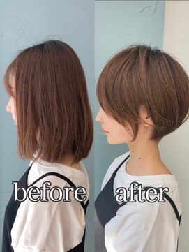 ビュー フクオカ(VIEW FUKUOKA) 美髪にオトナかわいいホワイトグレージュネビージュショートボブ