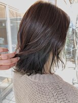 クロエバイラヴィズム 小針西店(CLOE by LUVISM)&nbsp;主張しすぎないインナーカラー　モスグリーン