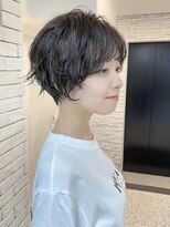 ヘアメイク シンズ レインボー(Hair Make SHIN'S RAINBOW)&nbsp;ショートボブ/大人巻き/ぷつっとボブ/ナチュラルモード/高松