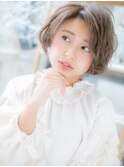グレージュアッシュ外国人風小顔エアリーボブh2越谷20代30代40代
