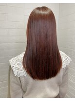 ヘアースペースブルーム プリュス 石橋店(HAIR SPACE BLOOM plus) 石橋阪大前/オレンジベージュ/酸性ストレート/髪質改善