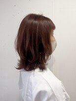 リッチアンドアンジー(RICCI&ANGIE)&nbsp;くびれミディ　レイヤースタイル　ピンクブラウン