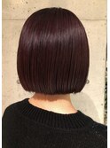 ボルドーカラー/ぷつっとボブ