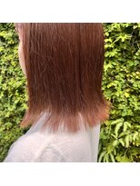 トータルビューティー クレド(TOTAL BEAUTY Credo byHAIR TIME)&nbsp;オレンジカラーの切りっぱなしボブ