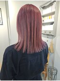 ピンク系ヘアカラー