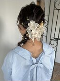 サイド編みおろし