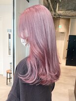 アルバム 銀座(ALBUM GINZA) イメチェンベビーピンクレイヤーロングホワイトピンク_ba518442