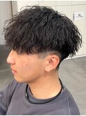 奈良men's癖毛を打ち消す縦落ちツイストスパイラルパーマ