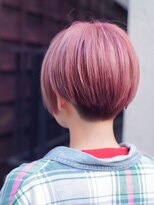 シャロン(SHARON)&nbsp;【SHARON原宿】ハイトーンクリアピンクベージュ× 刈り上げ