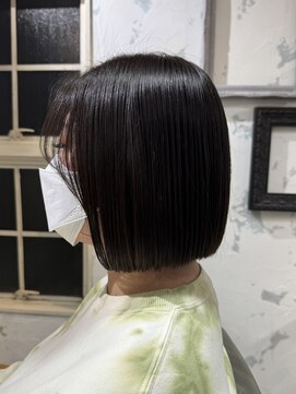 サンバイセライロ 千葉(SAN. by celilo) タッセルボブ × ブルーブラック【千葉優希】