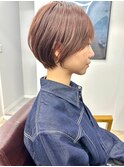 くびれショートボブ40代50代グレイカラー白髪染め白髪ぼかし