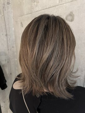 プラスシー(+C) 大人のオリーブグレージュ!福岡ハイライト/福岡地毛ハイライト