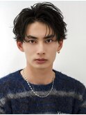 スパイラルセンターパートコンマバングアップバング黒髪韓国