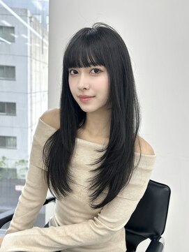 ユーフォリア 渋谷グランデ(Euphoria SHIBUYA GRANDE) レイヤーカット　顔まわりカット　簡単スタイリング