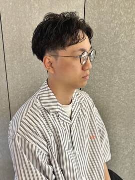 ニアウ 太田店(Niau) ツイストスパイラルパーマメンズショート波巻きスパイラルパーマ