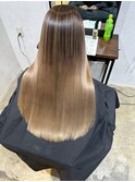 straight balayage