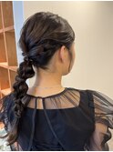 ヘアセットパーティースタイルあみおろし◎Aina