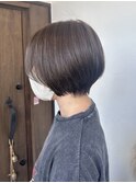 オリーブグレージュ/ショートボブ