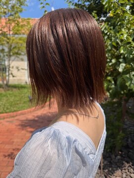 ヒート 佐久店(HEAT) くびれボブ×ブラウンベージュ