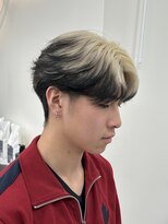 アドネ プライム(adne prime)&nbsp;メンズカット　センターパート　エンドカラー