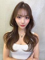 ロンドルーチェ 心斎橋(Lond luce)&nbsp;ダークアッシュ/ミディアムレイヤーカット［髪質改善/縮毛矯正］