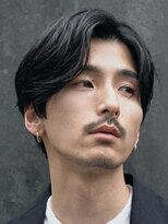 フィフス(fifth) 原宿毛流れニュアンスパーマセンターパートカットビジネスヘア