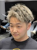 メンズカット×ツイストスパイラル×メッシュ