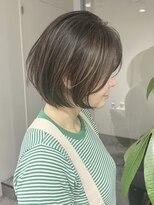 hair salon Heir【4月19日NEW OPEN（予定）】&nbsp;くびれショートボブ40代50代グレイカラー白髪染め白髪ぼかし
