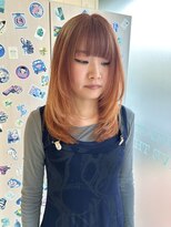 ホリー(HOLLY)&nbsp;オレンジベージュ×レイヤーカット