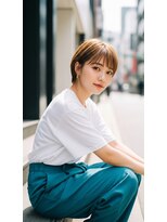 ライクバイコトナ 越谷(RIKE by kotona)&nbsp;ショートボブ髪型20代30代40代50代前髪あり前髪なし面長丸顔越谷