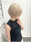20代30代40代50代髪質改善ハイトーンカラー大人ショート