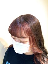 アズールサン 草加西口店(azule-sun)&nbsp;フェイスフレーミングカラー,ピンク,デザインカラー【草加】