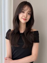 ソヨン むつ店(SOYON) 《SOYON》レイヤーカット ダークラベンダーグレージュ 韓国ヘア