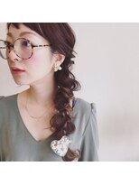 ヘア スペース メロウ(hair_mellow)&nbsp;三つ編みダウン