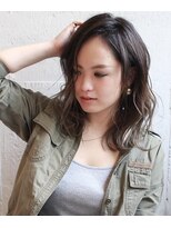 エイト 福岡天神店(EIGHT fukuoka)&nbsp;【EIGHT福岡】nabe_ハイライトバレイヤージュ×ミディ☆