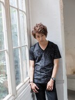 ヘアーアンドメイク ルナルナ 山形南店(HAIR&MAKE LUNALUNA)&nbsp;アップバング×サイドパート