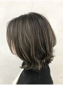 ホワイトハイライト×コントラストカラー