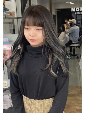 ノラ ウメダ(NORA UMEDA) 【NORA UMEDA 高木】アッシュ系&外国人風ハイライトカラー