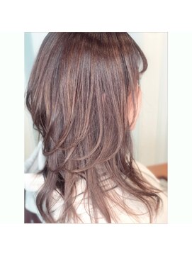 ヘアーアトリエ ラポルト(hair atelier la porte.) ひし形シルエット/つや髪カラー