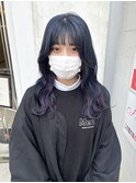 navy blue × violet
