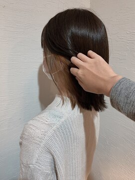 ローグ ヘアー 金町店(Rogue HAIR) ローグ金町美容室《沙月》　ベージュイヤリングカラー