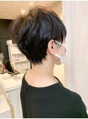 福山市 人気 丸みショートボブ 丸みショートヘアCaaryキャアリー