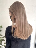 トレヘアー(tRe hair) 髪質改善　ハイトーンカラー　ダブルカラー　まろベージュ