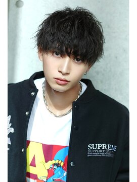 リップス 表参道店(LIPPS) 無造作束感ショート【MIXパーマ】2ブロックマッシュ