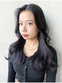 くびれミディアム_アースカラーくびれヘアツートンカラー_48867