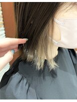 ネオリーブギンザ 銀座店(Neolive GINZA) 切りっぱなしボブ×インナーカラー