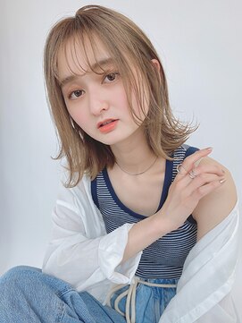 ルービック 難波(Rubik's) 小顔×外ハネ×ハイライトカラー×イルミナカラー