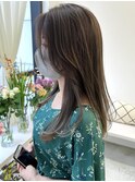 《花屋併設》斜めバング/シアーグレージュ/ラフ@20代30代40代