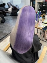 ティアム 渋谷店(Tiam shibuya)&nbsp;斜めバング/グレージュカラー/デザインカラー/シルキーベージュ